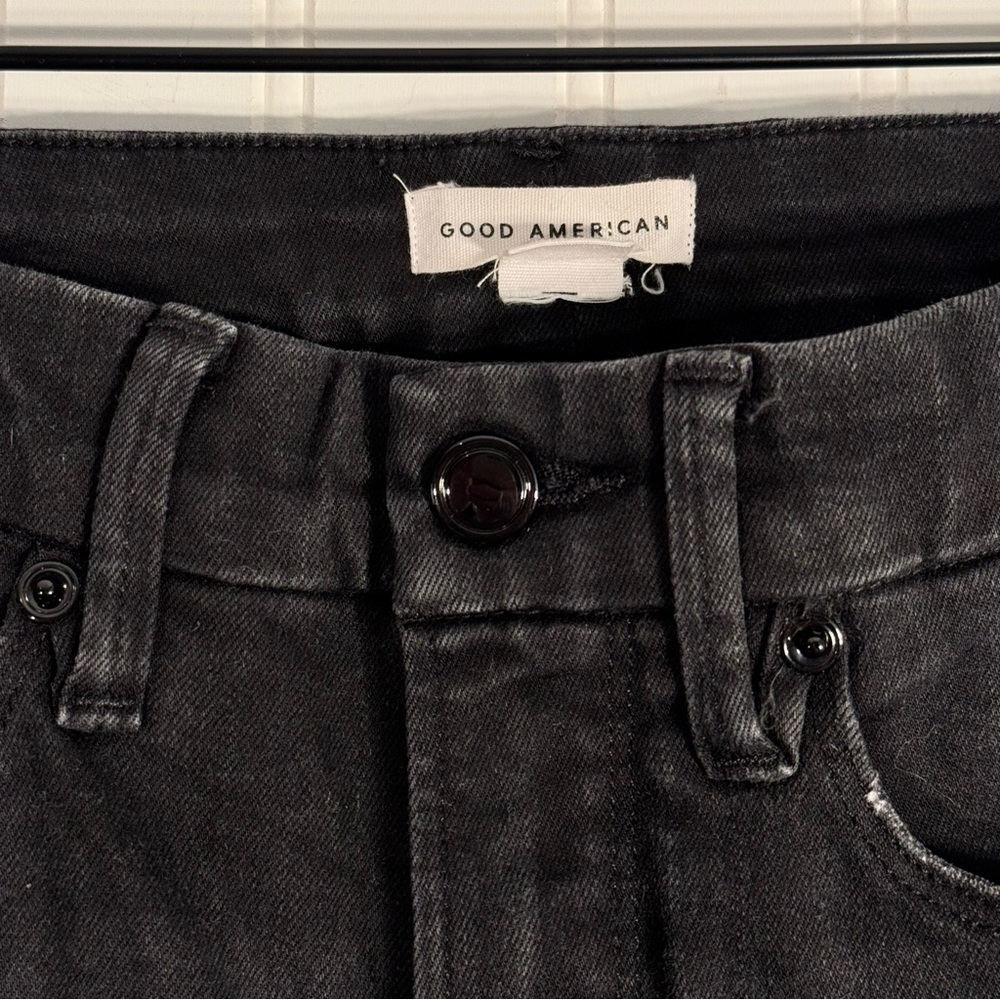 Good American Good Legs Skinny Raw Hem Denim Jeans Women’s Size 0/25 - Picture 7 of 15